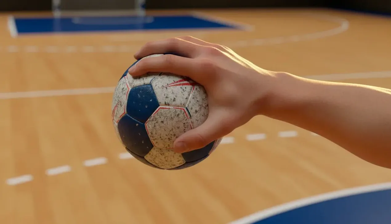 Handbollsspelare skjuter mot mål — strategisk bettingguide